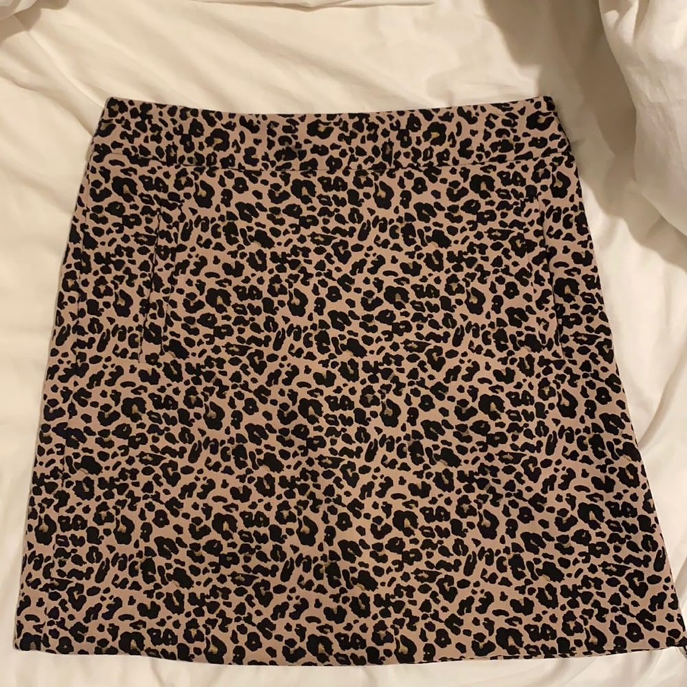 LOFT Leopard Skirt